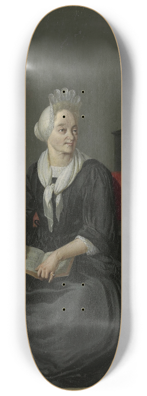 Ludolf Bakhuysen - Anna de Hooghe (1645-1717). The Painters fourth Wife 8.25 inch art skate deck