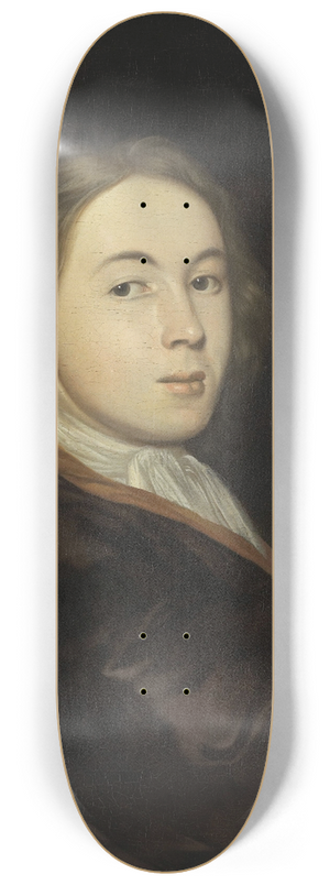Ludolf Bakhuysen - Johannes Bakhuysen (1683-1731). With a Miniature Portrait of his Father Ludolf 8.25 inch art skate deck