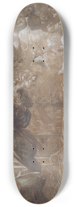 Ludovico Carracci - Annunciation 8.25 inch art skate deck