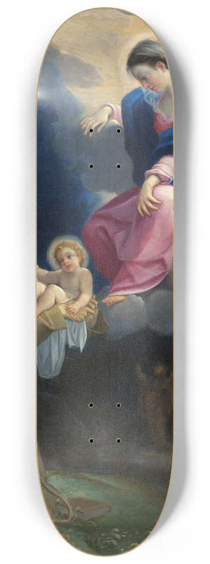 Ludovico Carracci - The Vision of Saint Francis 8.25 inch art skate deck