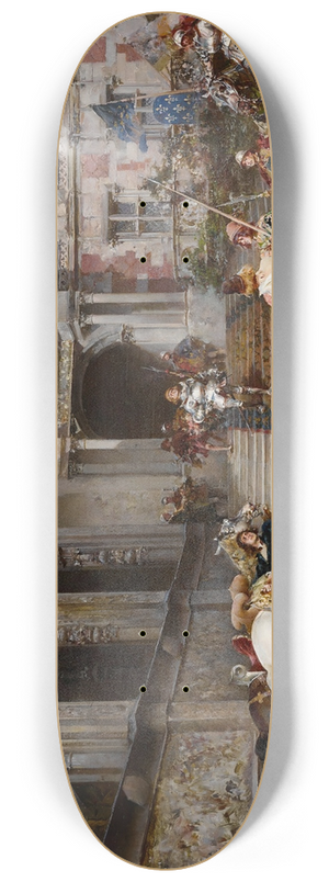 Ludovico Marchetti - The knight of the lily 8.25 inch art skate deck