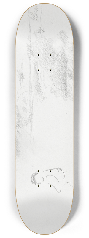 Ludvig Karsten - Figurriss; landskap 8.25 inch art skate deck