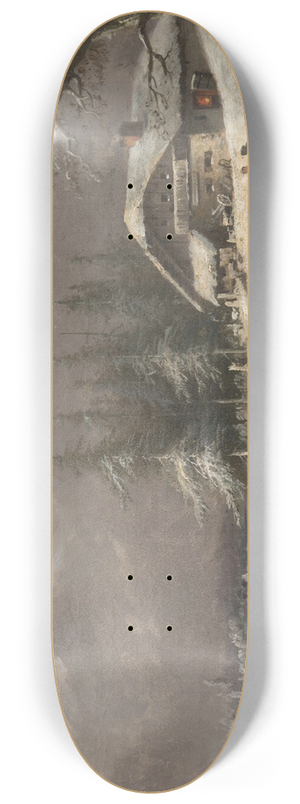 Ludvk Bartk - Winter Landscape 8.25 inch art skate deck