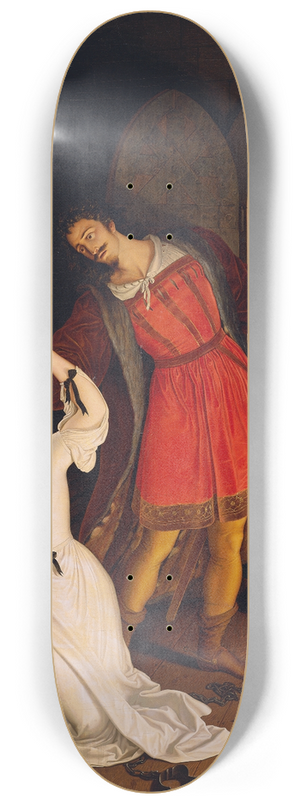 Ludwig Ferdinand Schnorr von Carolsfeld - Faust und Gretchen im Kerker 8.25 inch art skate deck