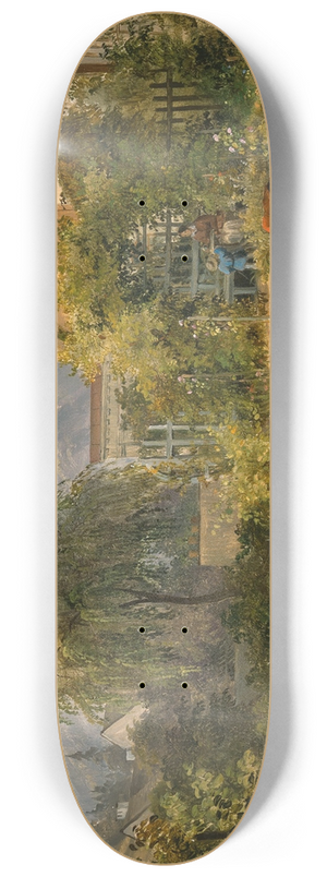 Ludwig Halauska - A Garden Idyll 8.25 inch art skate deck