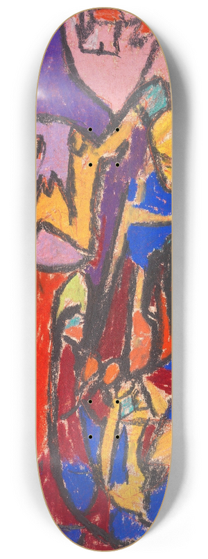 Adolf Hlzel - Anbetung 8.25 inch art skate deck