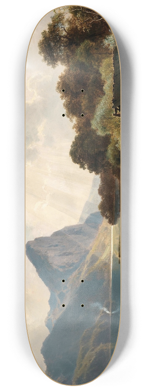 Ludwig Halauska - The Drachenstein on Lake Mondsee 8.25 inch art skate deck