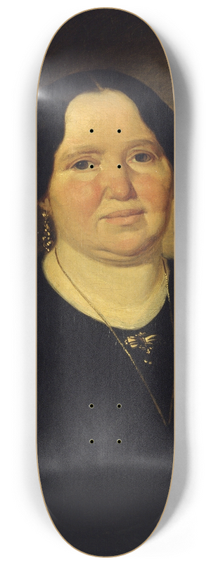 Ludwig Knaus - Portrait of Mrs. Mller 8.25 inch art skate deck