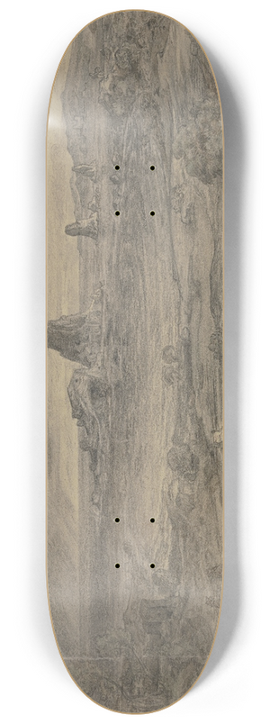 Ludwig Metz - Die Zyklopenfelsen bei Sciacca. 8.25 inch art skate deck