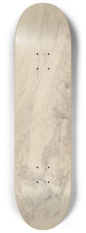 Ludwig Metz - Olevano, Monte Serone 8.25 inch art skate deck