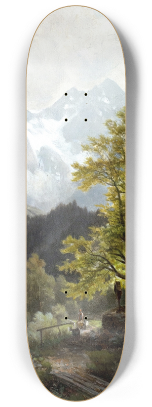 Ludwig Sckell - Partie im Berchtesgadener Land 8.25 inch art skate deck