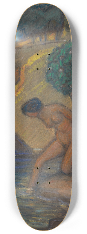 Ludwig von Hofmann - Grotte mit badenden Frauen 8.25 inch art skate deck