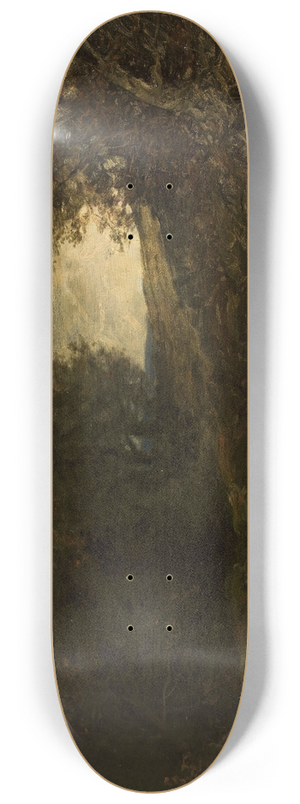 Ludwig Willroider - Forest landscape with a creek 8.25 inch art skate deck