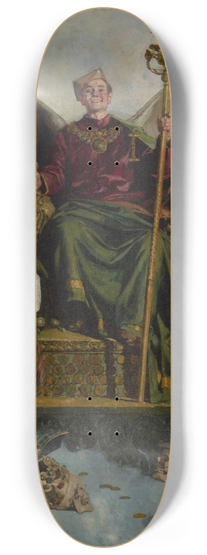 Ludwik Stasiak - Allegory of Satan (Lord of the World) 8.25 inch art skate deck