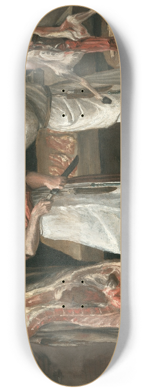 Annibale Carracci - The Butchers Shop 8.25 inch art skate deck