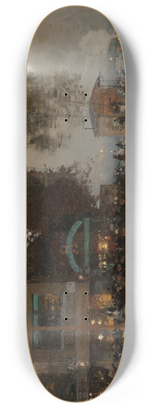 Luigi Loir - La guignette en bord de Seine 8.25 inch art skate deck