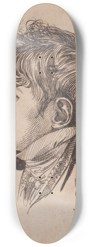 Luigi Sabatelli - Portrait of Giovanni Ricasoli, aged 5 8.25 inch art skate deck Luigi Sabatelli - Portrait of Giovanni Ricasoli, aged 5 8.25 inch art skate deck