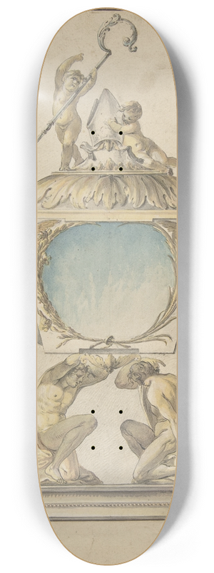 Luigi Valadier - Design for a Gold and Silver Bishops Reliquary 8.25 inch art skate deck