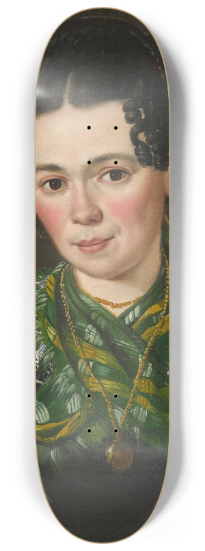 Lukas Kirner - Creszentia Kirner, ne Knpfle, the Artists Wife 8.25 inch art skate deck