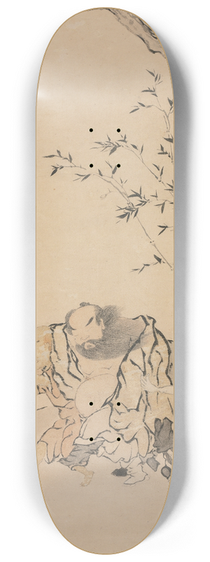 Luo Ping - Zhong Kui Supported by Ghosts 8.25 inch art skate deck