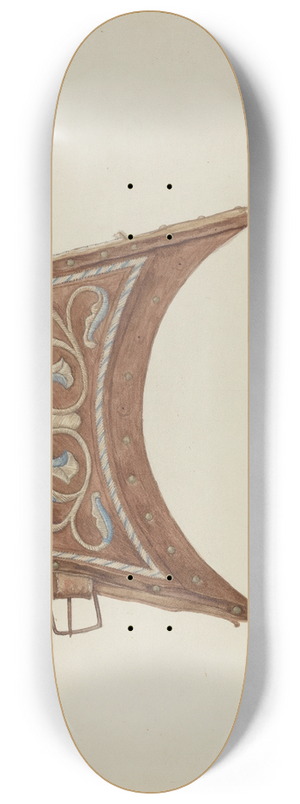 Lyman Young - Leather Purse Top 8.25 inch art skate deck