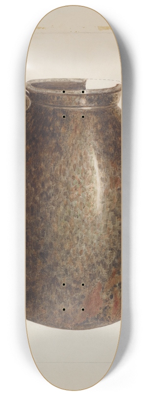 Annie B. Johnston - Stoneware Jar 8.25 inch art skate deck