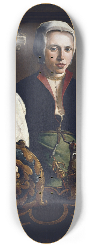 Maarten Van Heemskerck - Portrait Of A Lady Spinning 8.25 inch art skate deck Maarten Van Heemskerck - Portrait Of A Lady Spinning 8.25 inch art skate deck