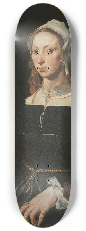 Maarten Van Heemskerck - Portrait of Machtelt Suijs 8.25 inch art skate deck Maarten Van Heemskerck - Portrait of Machtelt Suijs 8.25 inch art skate deck