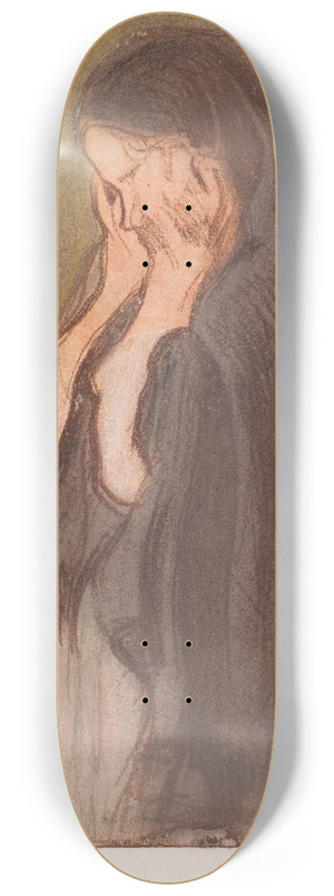 Magnus Enckell - Crying Woman 8.25 inch art skate deck Magnus Enckell - Crying Woman 8.25 inch art skate deck
