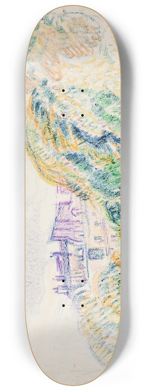 Magnus Enckell - Kaupunkikuva, puistoa, ajureita 8.25 inch art skate deck