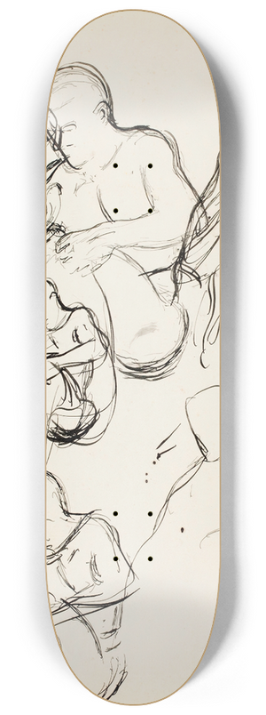Magnus Enckell - Luonnoksia istuvasta miehest 8.25 inch art skate deck Magnus Enckell - Luonnoksia istuvasta miehest 8.25 inch art skate deck