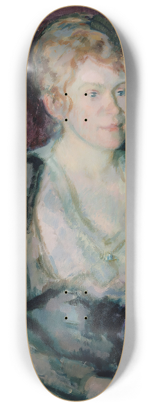 Magnus Enckell - Portrait of Mrs. Agda Viln 8.25 inch art skate deck