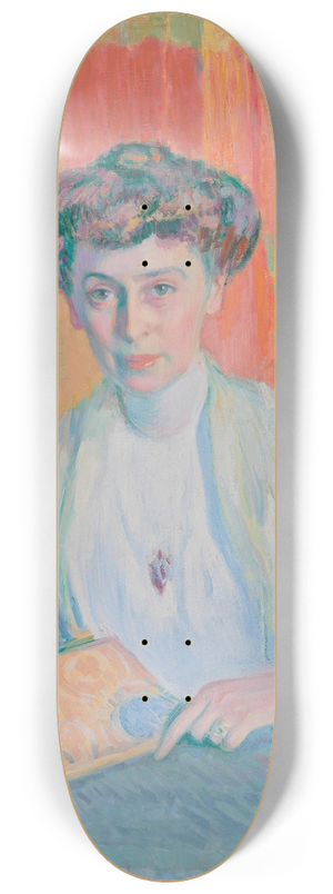 Magnus Enckell - Portrait of Tyra Hasselblatt 8.25 inch art skate deck Magnus Enckell - Portrait of Tyra Hasselblatt 8.25 inch art skate deck