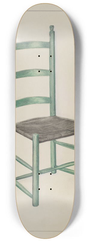 Magnus S. Fossum - Ladder Back Chair  Called Jolting Chair 8.25 inch art skate deck