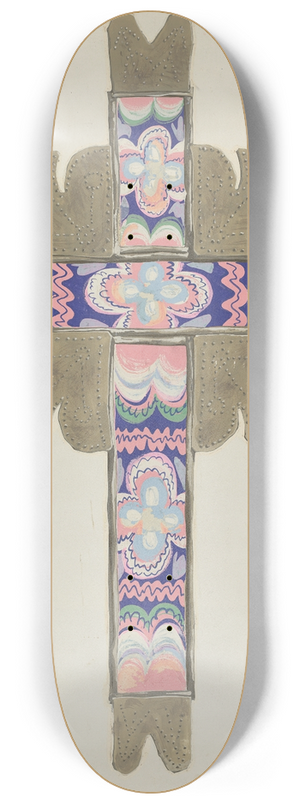Majel G. Claflin - Cross 8.25 inch art skate deck