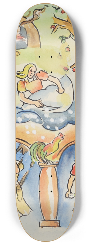 Anny Dollschein - Entwurf; Frau Holle 8.25 inch art skate deck