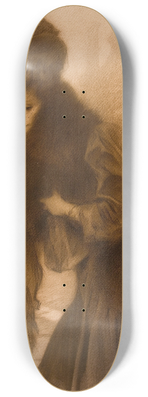 Manuel Feliu de Lemus - Study for a Female Portrait 8.25 inch art skate deck