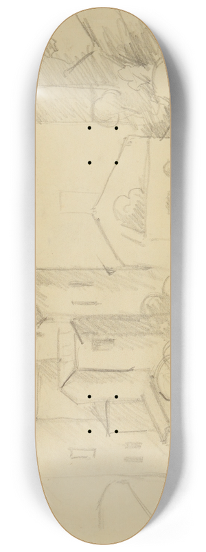 Anny Dollschein - Huser am Land 8.25 inch art skate deck