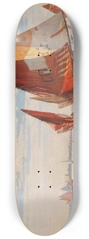 Manuel Wielandt - Fishermen In The Venetian Lagoon 8.25 inch art skate deck