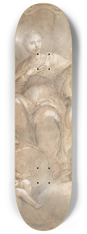 Marcantonio Franceschini - Allegorical Figure of Faith 8.25 inch art skate deck