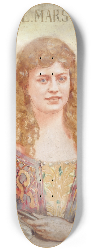 Marcel Baschet - Louise Marsy (1866-1942), socitaire de la Comdie-Franaise, en costume de scne. 8.25 inch art skate deck