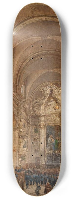 Marcin Zaleski - Church of the Nuns of the Visitation in Warsaw 8.25 inch art skate deck