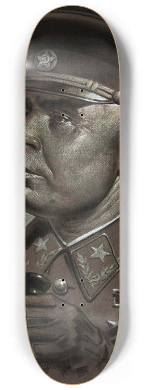 Marc Stone - Marshal Semyon Timoshenko 8.25 inch art skate deck Marc Stone - Marshal Semyon Timoshenko 8.25 inch art skate deck