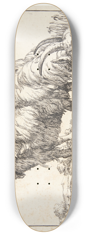 Marcus de Bye - Drikkende ged 8.25 inch art skate deck