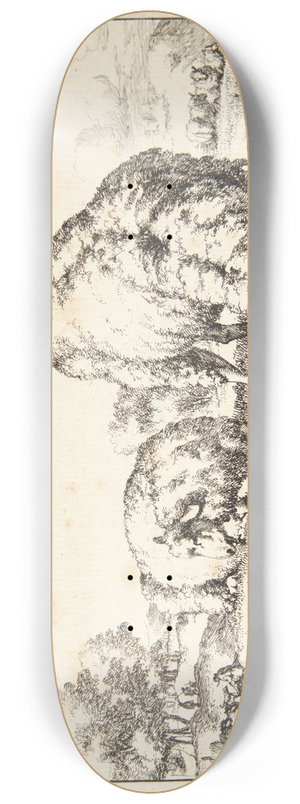 Marcus de Bye - Grssende fr, set forfra 8.25 inch art skate deck Marcus de Bye - Grssende fr, set forfra 8.25 inch art skate deck