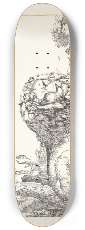 Marcus de Bye - Liggende lve, vendt mod hjre 8.25 inch art skate deck Marcus de Bye - Liggende lve, vendt mod hjre 8.25 inch art skate deck