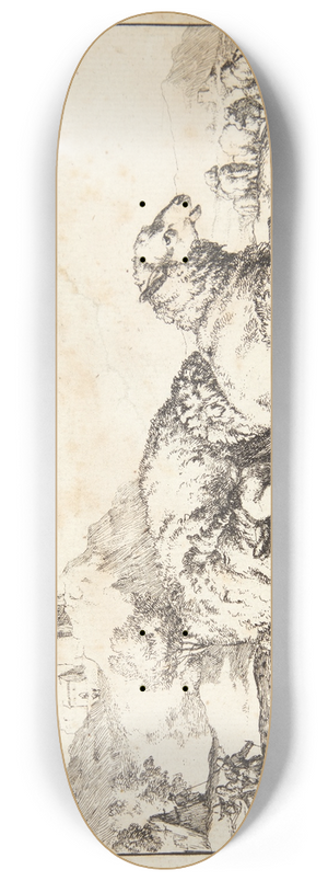 Marcus de Bye - To liggende fr 8.25 inch art skate deck Marcus de Bye - To liggende fr 8.25 inch art skate deck