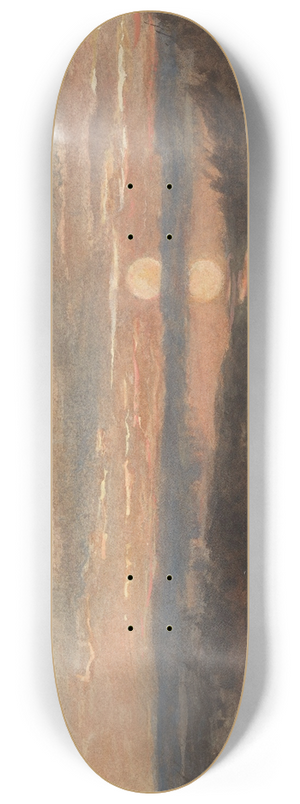 Maria Bilders-van Bosse - Landschap met zonsondergang 8.25 inch art skate deck