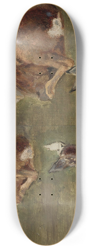 Maria Klass-Kazanowska - Sketches of fawns 8.25 inch art skate deck