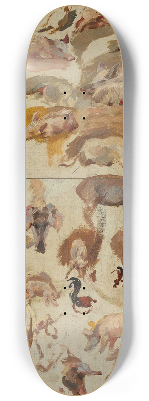 Maria Klass-Kazanowska - Studies of pigs 8.25 inch art skate deck